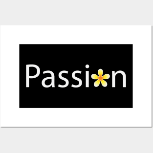 Passion artistic typographic logo Posters and Art